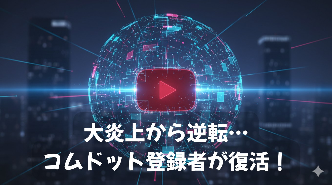 コムドット登録者が復活