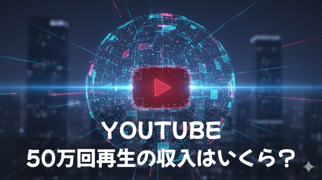 YouTube50万回再生の収入はいくら