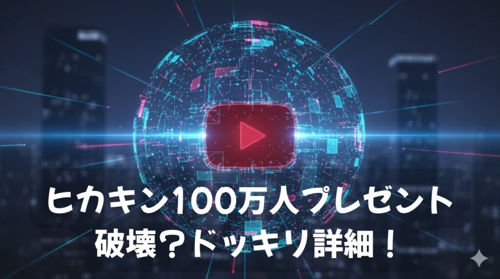 ヒカキン100万人プレゼント破壊