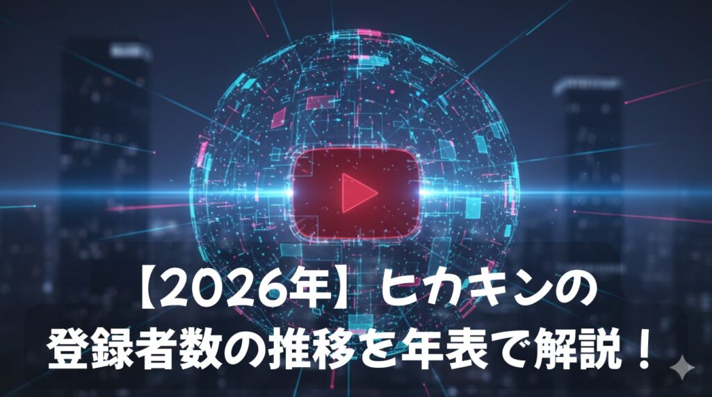 ヒカキンの登録者数の推移を年表で解説