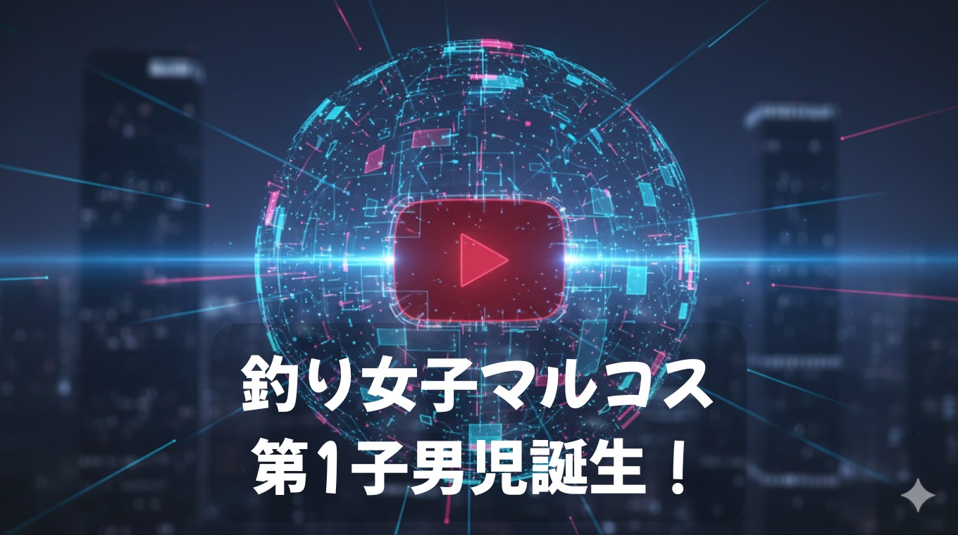 釣り女子YouTuberマルコス第1子男児誕生