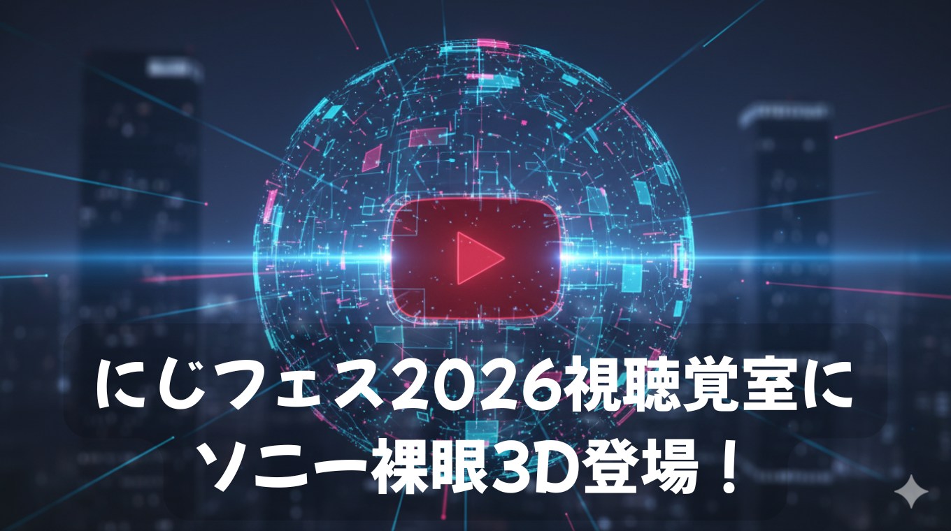 にじフェス2026視聴覚室にソニー裸眼3D