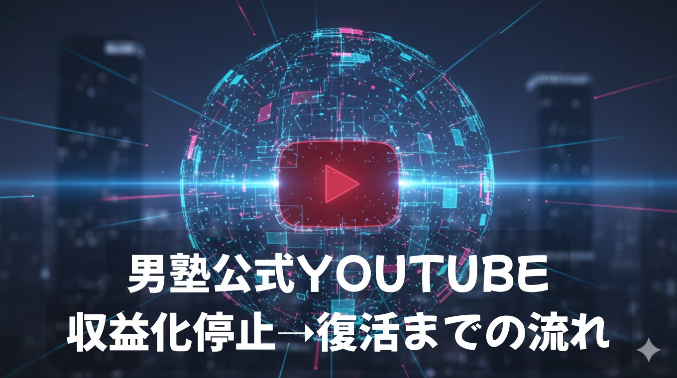 男塾公式YouTubeが収益化停止