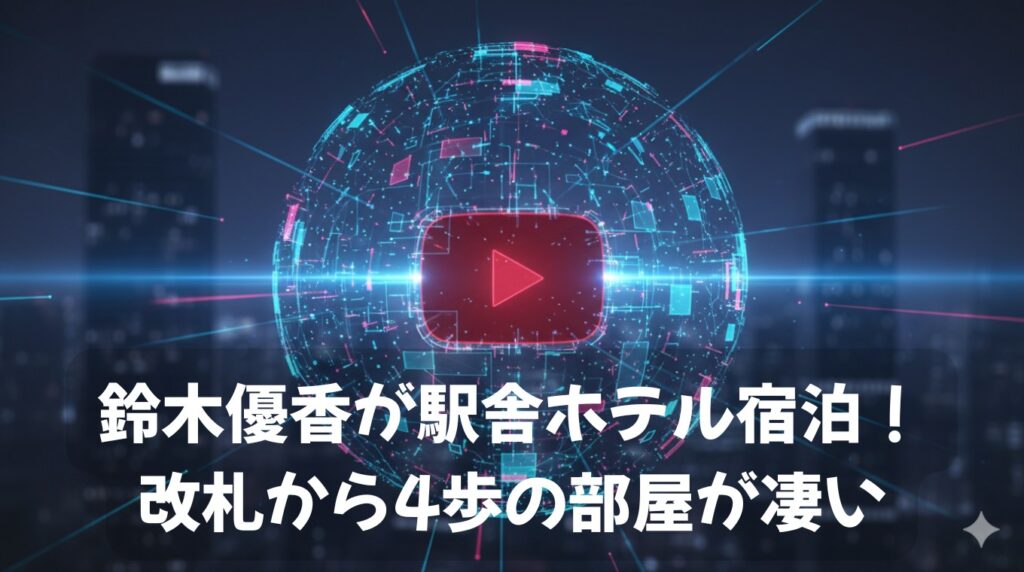 鈴木優香が駅舎ホテル宿泊