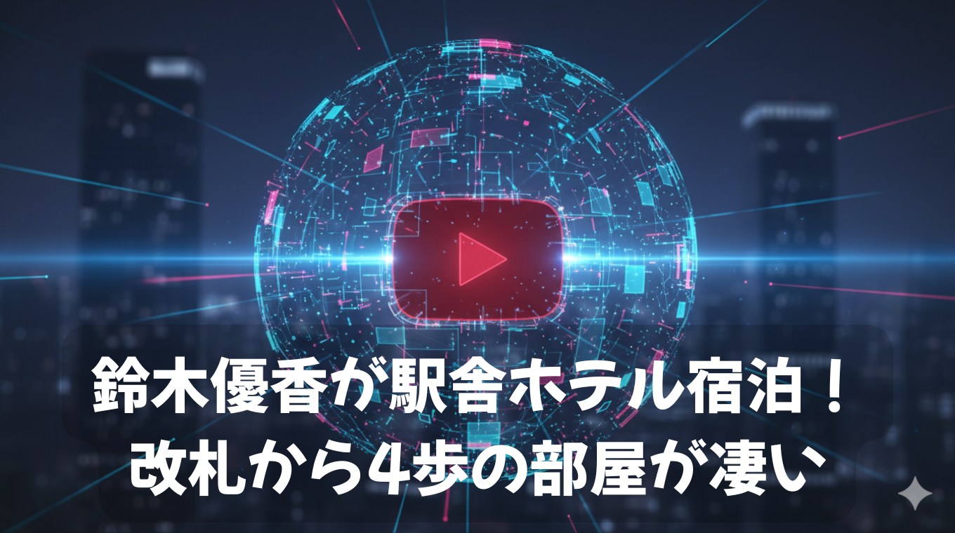 鈴木優香が駅舎ホテル宿泊