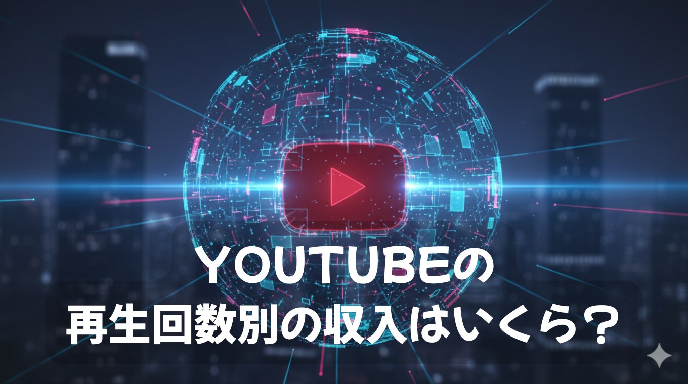 YouTubeの再生回数別の収入